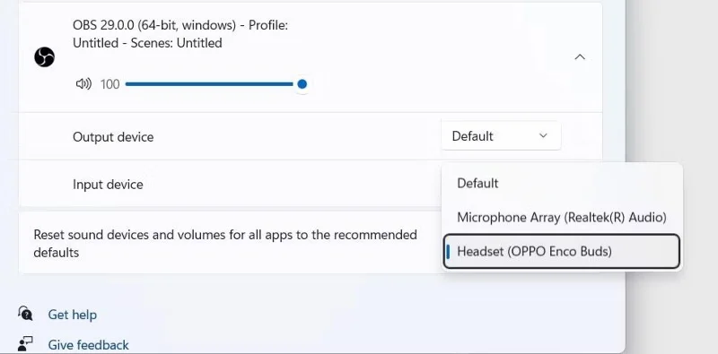 Fout opgelost waarbij OBS Studio geen audio kan opnemen op Windows 11