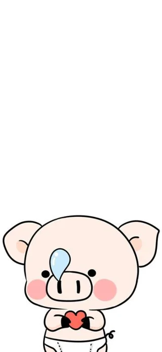 Koleksi kertas dinding babi comel untuk telefon dan komputer