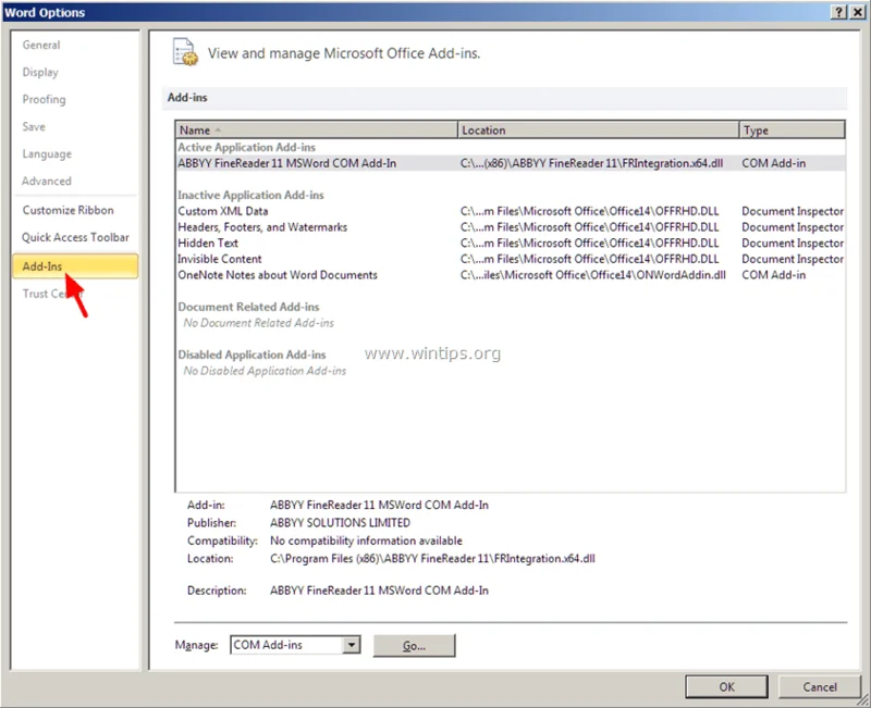 Correction de la commande Copier Coller ne fonctionnant pas sur Word, Excel (2007, 2010)