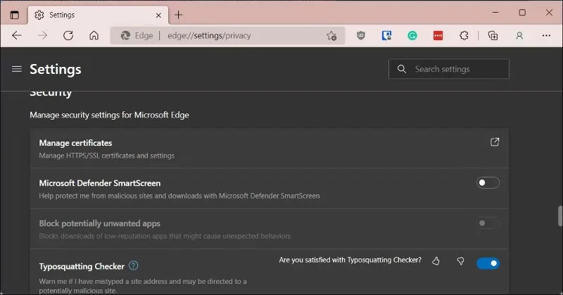 Instructions pour activer ou désactiver le filtre SmartScreen sous Windows