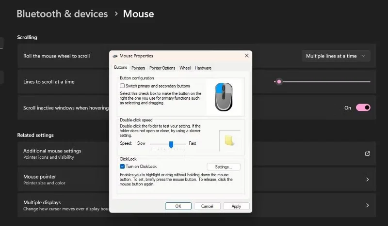 Comment activer Mouse ClickLock pour travailler plus facilement sous Windows Comment activer Mouse ClickLock pour travailler plus facilement sous Windows