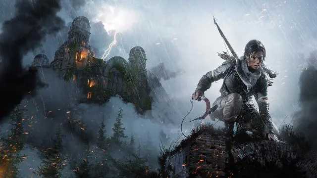 Sila muat turun satu set kertas dinding untuk komputer anda dengan tema filem Tomb Raider - 2018
