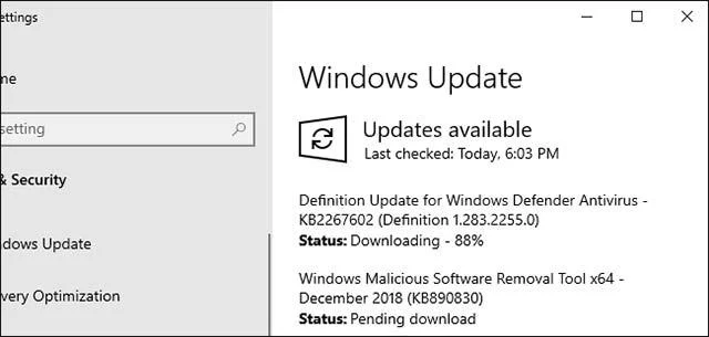 Bagaimana untuk menjeda kemas kini pada Windows 10 Home
