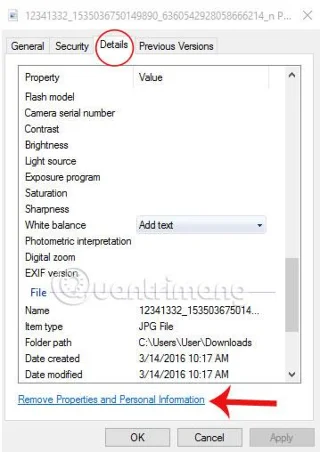 Bagaimana untuk melindungi maklumat peribadi daripada imej pada Windows 10