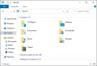 Windows 10da Dosya Gezgini fare olmadan nasıl kullanılır?