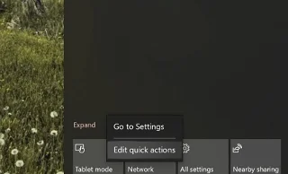 Comment modifier les boutons d'action rapide du Centre d'action sur Windows 10 19H1