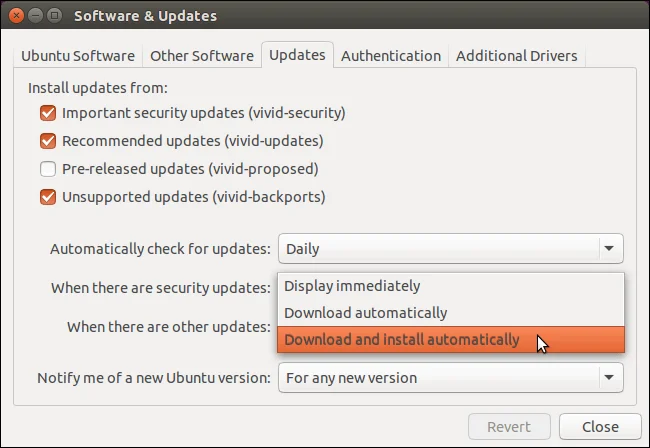 Ubuntu'da otomatik sistem güncellemeleri nasıl etkinleştirilir