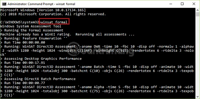 Cara menggunakan Indeks Pengalaman Windows untuk menjaringkan perkakasan pada Windows 10
