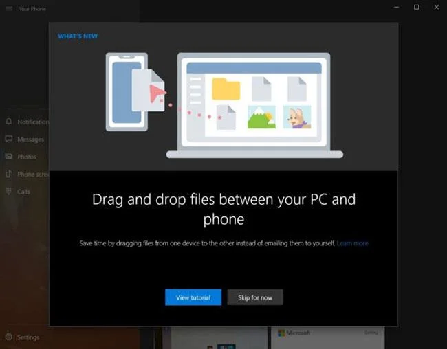 Windows 10 でスマホ同期を使用する手順