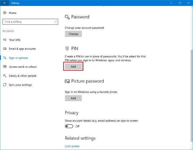 Windows 10'da oturum açmak için beyne zarar veren bir PIN yapılandırın