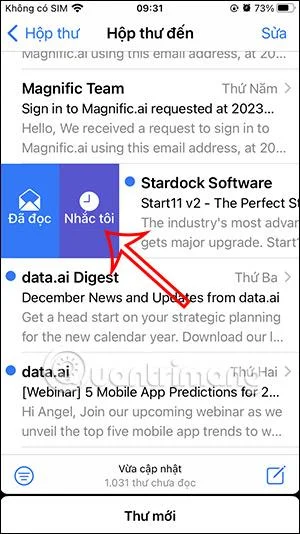 Como lembrar de reler e-mails no iPhone
