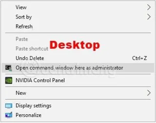 Windows 10'da sağ tıklama menüsüne yönetici olarak Komut penceresini burada aç nasıl eklenir?