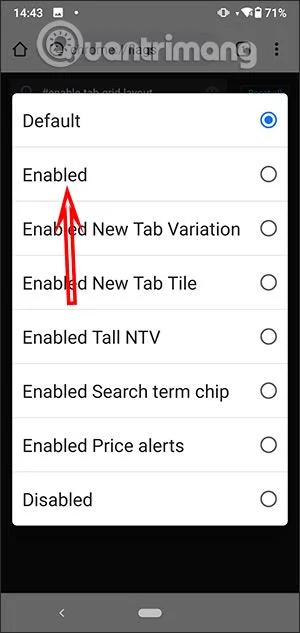 Comment activer les groupes d'onglets Chrome Android