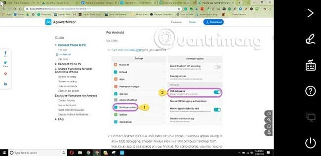 Cara menyambungkan Android ke projektor secara wayarles
