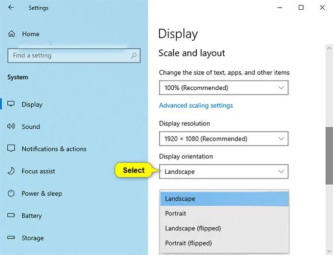 Windows 10 bilgisayar ekranı nasıl döndürülür