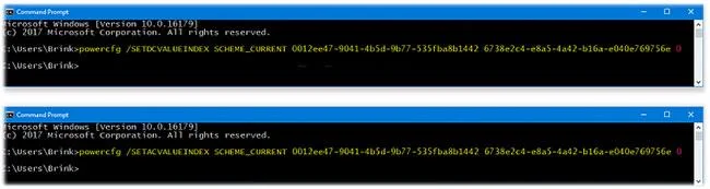 Bagaimana untuk mematikan cakera keras selepas tidak aktif dalam Windows 10