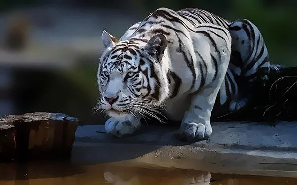 Kertas dinding harimau yang sangat cantik untuk komputer, kertas dinding harimau untuk komputer riba