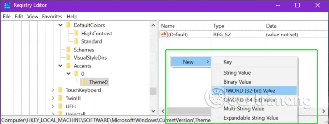 Bagaimana untuk menambah warna pada Windows 10