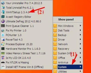 Bagaimana untuk memasang Windows pada WinPE
