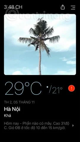 Cara menggunakan Cuaca Hari Ini untuk melihat ramalan cuaca