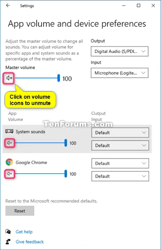 Windows 10で音量をオフ/オンにする方法