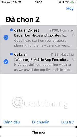 Como lembrar de reler e-mails no iPhone