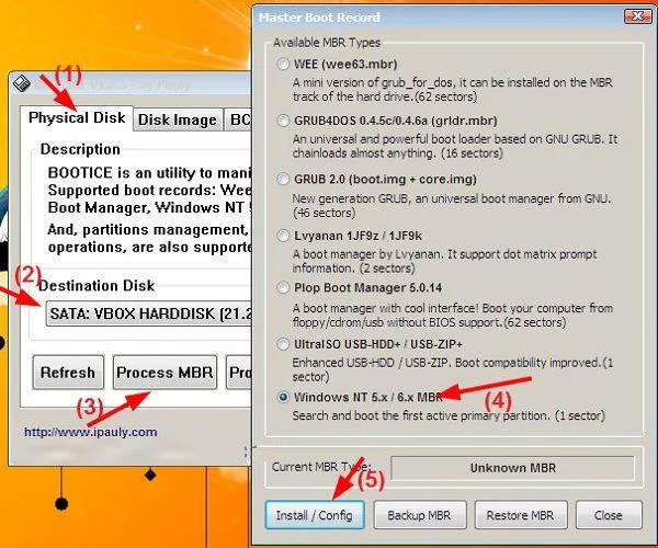 Bagaimana untuk memasang Windows pada WinPE
