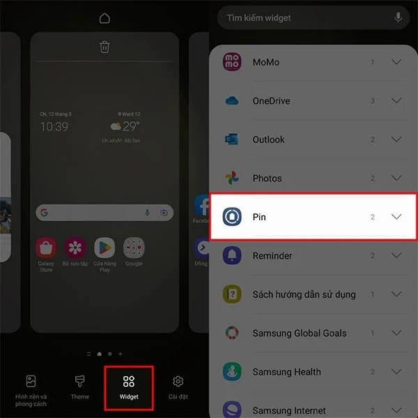 Come installare il widget di notifica della batteria del dispositivo wireless su Samsung