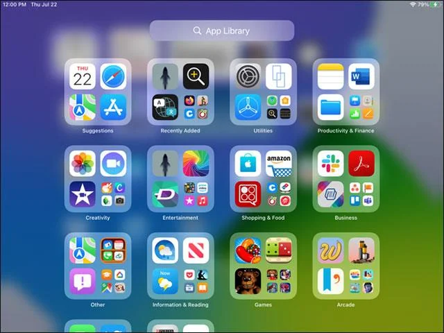 Cara menggunakan Pustaka Apl pada iPad