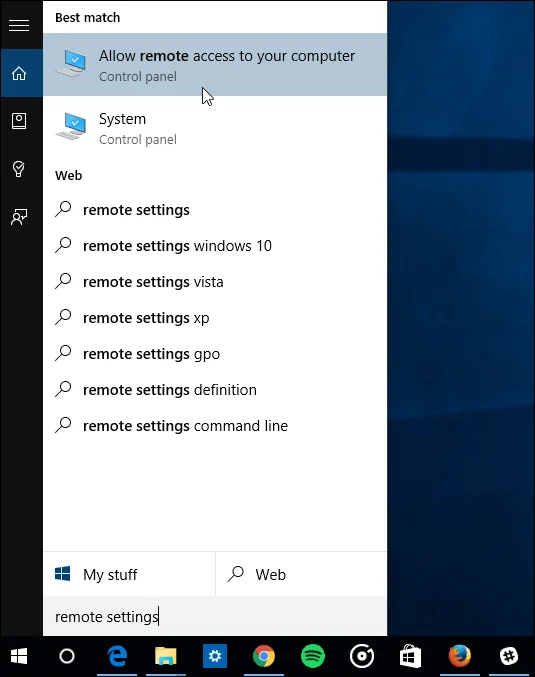 Arahan untuk mengaktifkan dan menggunakan Desktop Jauh pada komputer Windows 10
