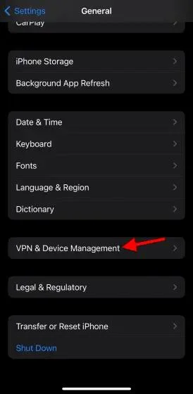 Arahan untuk mengesahkan aplikasi pada iPhone