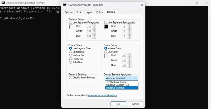 Windows Terminali varsayılan Terminal uygulaması olarak nasıl ayarlanır ve faydaları
