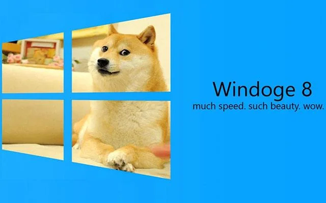 Doge Windows duvar kağıdı, Doge Windows 11 meme, Doge duvar kağıdı