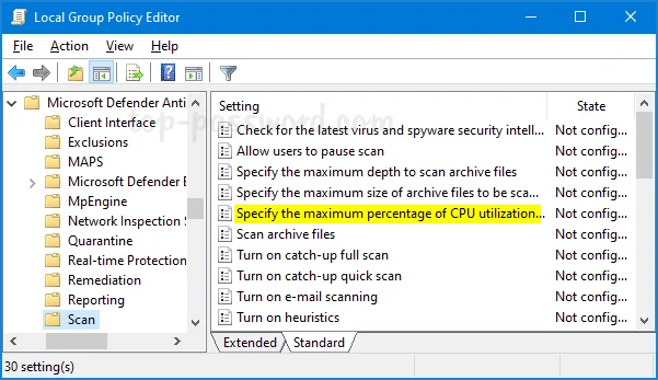 Windows 10'da Windows Defender CPU kullanımını sınırlamanın 3 yolu