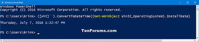 Orijinal Windows 10 kurulum tarihi ve saati nasıl bulunur?