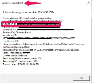 Berikut ialah cara untuk mengalih keluar tetapan kunci Produk pada komputer Windows