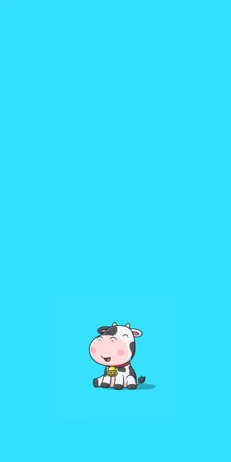 Kertas dinding lembu tenusu comel, gambar lembu tenusu comel
