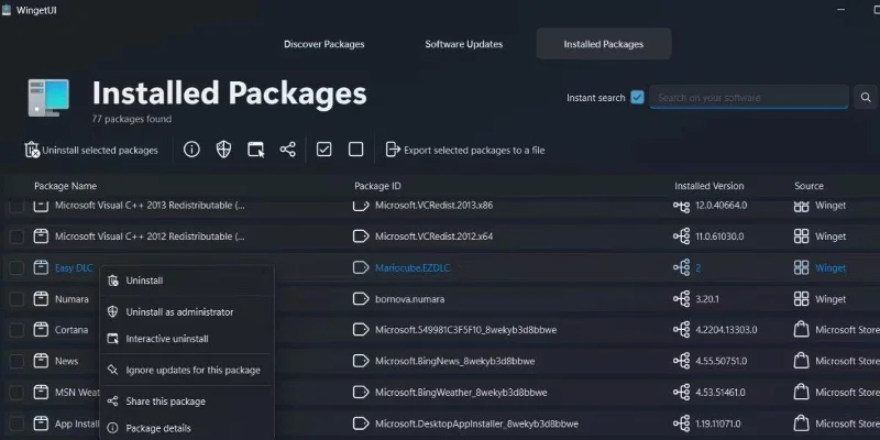 Windows 11'de WingetUI kullanılarak uygulama paketleri nasıl yönetilir?