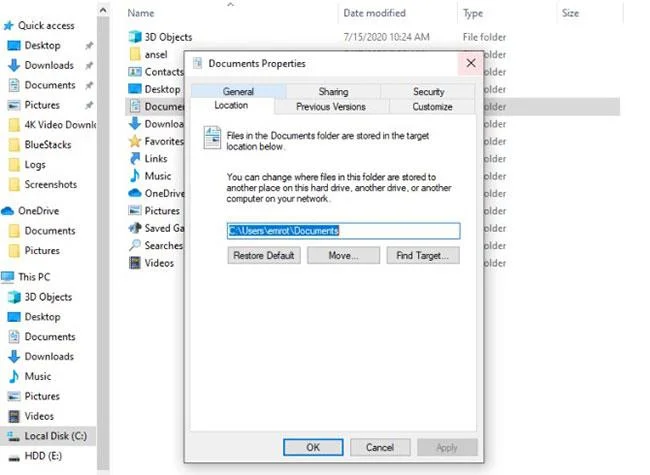 Bagaimana untuk mengalihkan folder pengguna pada Windows 10