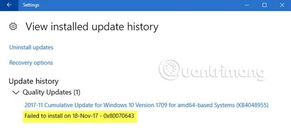 Windows'ta 0x80070643 hatasını düzeltin