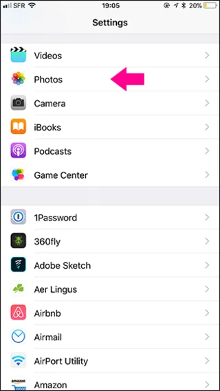 モバイルデータ通信を使用して iCloud 写真の同期をオフにする方法