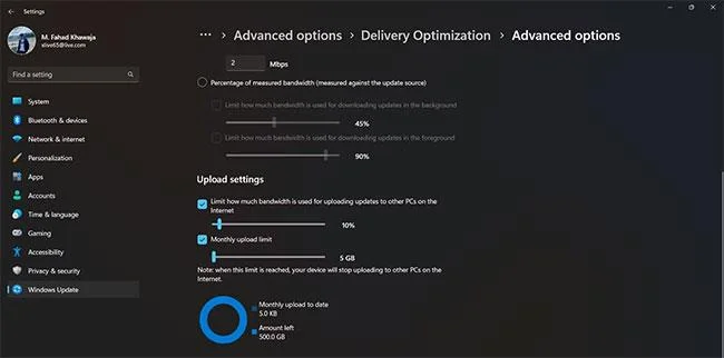 Comment limiter la bande passante réseau utilisée par les mises à jour Windows