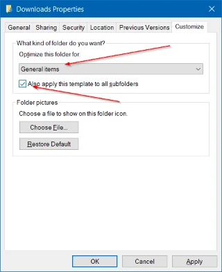 Betulkan ralat membuka folder Muat turun pada Windows 10 terlalu perlahan