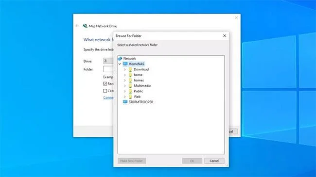 Bagaimana untuk memetakan pemacu rangkaian dalam Windows 10