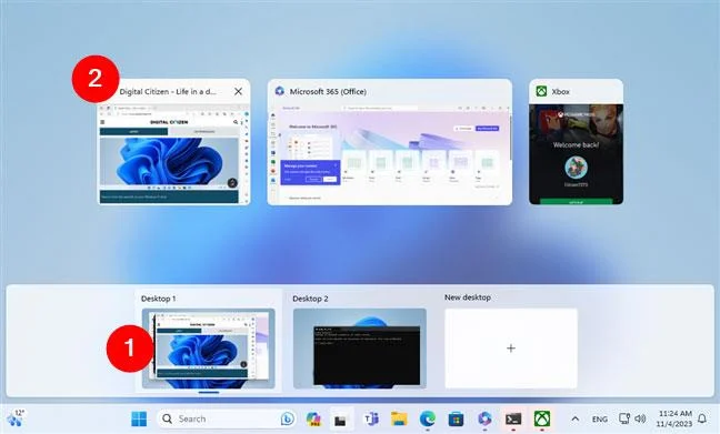 Comment utiliser la vue des tâches sur Windows 11