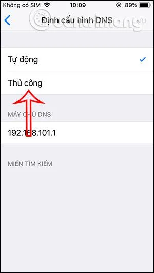 Ajouter un serveur DNS sur iPhone