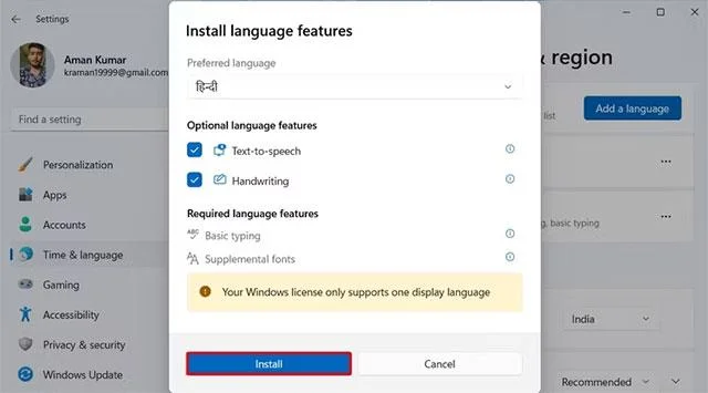 Hoe de toetsenbordtaal op Windows 11 te veranderen