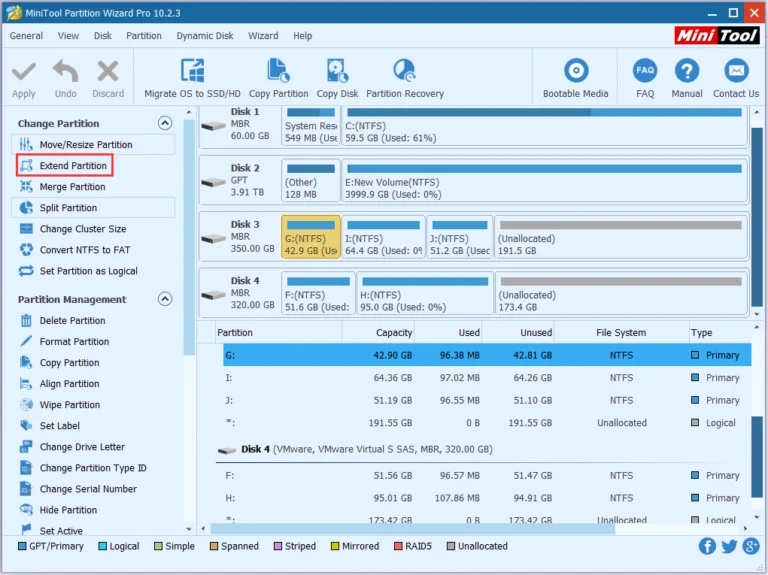 Bagaimana untuk menggabungkan partition cakera keras pada Windows 10 tanpa kehilangan data