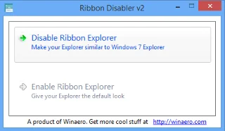 Windows 8'de Şerit arayüzünü kaldırma talimatları