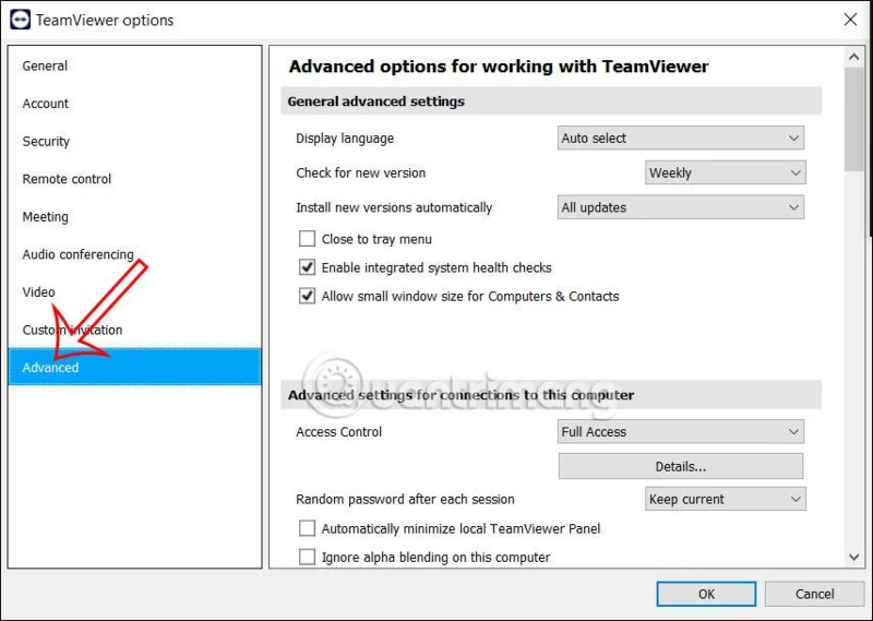Arahan untuk menetapkan kata laluan tetap TeamViewer terkini